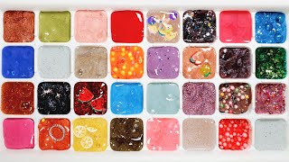 Mixing my 32 Slimes Most Satisfying ASMR