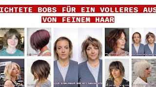 Geschichtete Bobs Für Ein Volleres Aussehen Von Feinem Haar