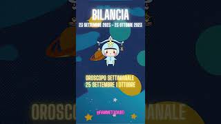 Oroscopo Settimanale Bilancia 25 Settembre 1 Ottobre Short #oroscopo #oroscopobilancia #short #astro