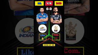 🏆IPL Comparison Between || MI VS RCB || #shorts #youtubeshorts #cricket #ipl #tataipl2023 #viral