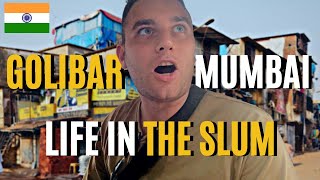 Life in Golibar Slum in Mumbai (Realities of Urban India + Amazing Street Food) 🇮🇳