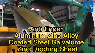 Anti Finger Aluminum Zinc Alloy Coated Steel