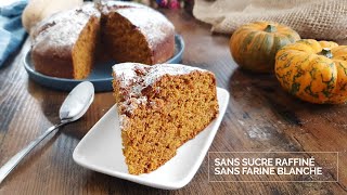 Pumpkin Cake Moelleux Sans Sucre Raffiné et Sans Farine Blanche (Vegan et Healthy)