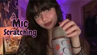 ASMR | Fast Aggressive Mic Scratching and Tapping (Natural Nail Sounds, Mic Triggers, Mouth Sounds)