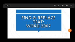 Find and Replace Text, Microsoft Word | Computer 7th Ch 3 |  Urdu | Enhance Skills