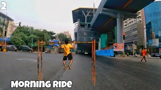 Footpath work link road - Mumbai metro line 2A - Morning Ride day 2