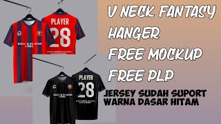 Tutorial Membuat Desain Jersey V Neck Fantasy  Dengan Shadow Sudah Bisa Warna Hitam