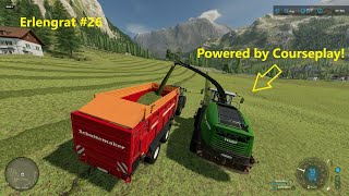 FS22 | AI-driven FORAGE HARVESTER on GRASS!! | ERLENGRAT #26 | Alpine Dairy Farm