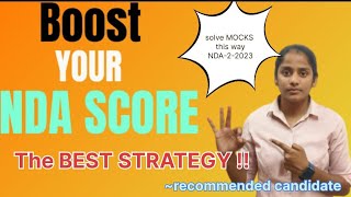 The Best strategy for NDA MOCKS🔥||Boost your NDA EXAM score||Nda-2-2023