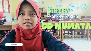 Rinjani belajar Speaking English || MUMATA