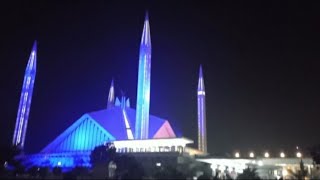 Faisal Mosque Islamabad||Night view||@Hira'sDigest