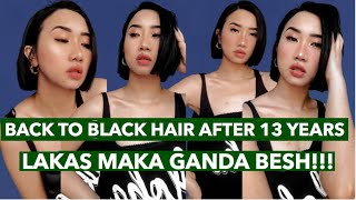 PAANO MAGKULAY NG BUHOK | DIY BROWN TO BLACK