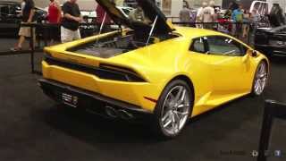 Yellow Lamborghini Huracan at the O.C. Auto Show, 2014!