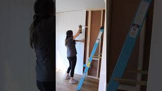 DIY Vertical Shiplap Wall