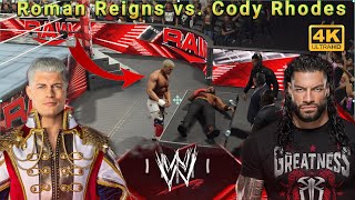 Roman Reigns vs. Cody Rhodes - WWE | RAW HIGHLIGHTS TODAY | FULL MATCH 2024