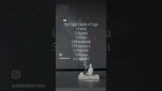 The eight limbs of Yoga ￼