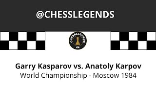 Kasparov vs Karpov. World Championship Match. Moscow. 1984. Game 32.