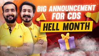 Big Announcement For CDS Exam !! || Hell Month Is On!!!