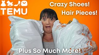 Big TEMU Haul | 5/20/24 | Crazy Shoes, Hair Pieces, And More!