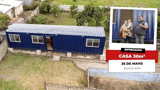 🚚VENÍ CON NOSOTROS A ENTREGAR ESTA CASA DE  30m² | 📍25 de Mayo, Bs.As.