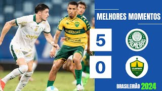 PALMEIRAS 5 X 0 CUIABÁ | GOLS E MELHORES MOMENTOS | 24ª RODADA BRASILEIRÃO 2024