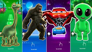 🦖 The Good Dinosaur vs Godzilla vs Lightning McQueen Eater vs Alien Dance | Coffin Dance 🪩