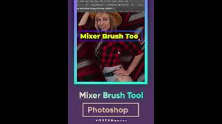 how to make in Photoshop cc 2023 | Mixer Brush Tool in Photoshop #shorts #trendsdesignhugger #trends