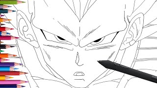 COME DISEGNARE VEGETA ULTRA EGO #XENCELABS