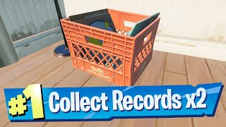 Collect Records from Pleasant Park or Craggy Cliffs Location - Fortnite