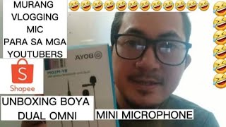 UNBOXING BOYA DUAL OMNI M1 LAVALIER MINI MICROPHONE