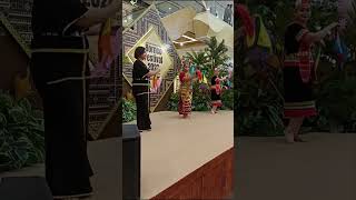 Sarawak traditional dance in borneo festival #dance #borneosabah #shorts #youtubeshorts