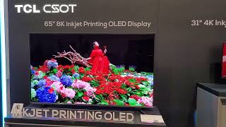 CES 2023 CHINA TCL CSOT 65" INKJET PE OLED-잉크젯 65인치 TV