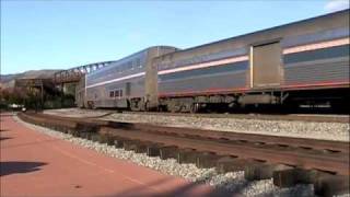 Amtrak Coast Starlight Trains 11 and 14 Meet at San Luis Obispo, CA