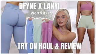 DFYNE X Layni edit | Try on Haul & review, worth it? activewear collection 2024 scrunch leggings