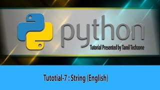 Python Tutorial for Beginners 7   String (English) Anna University