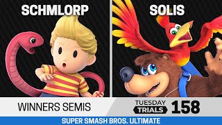 Tuesday Trials 158 SSBU Winners Semis - Schmlorp (Lucas) vs Solis (Banjo & Kazooie)