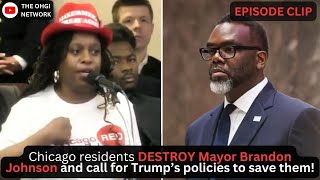 BLACK TRUMP SUPPORTING Chicago residents DESTROY Mayor Brandon Johnson & Dem policies!