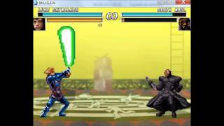 Mugen All Stars Legends Episode 92 Luke Skywalker (me) VS Darth Maul