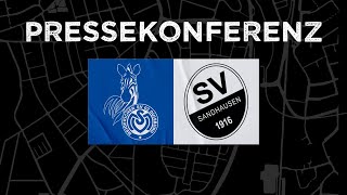 🔴 RE-LIVE: Pressekonferenz vor dem Spiel MSV Duisburg - SV Sandhausen