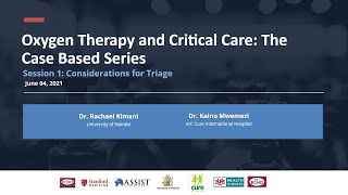 Kenya- Rachael - Oxygen Therapy & Critical Care-Session 1 -Considerations for Triage