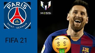 SIGNING LIONEL MESSI!!🤑🤑🤑FIFA 21 PSG CAREER MODE|EP-1