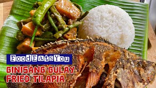 Ginataang Gulay at pritong tilapia ng Talisay | Masarap na tanghalian