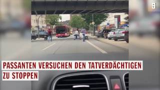 Messerangriff in Hamburg - Passanten stoppen Täter