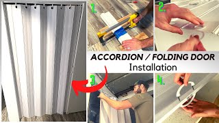 Accordion Folding Door Installation (The ONLY tutorial video you will need to watch)