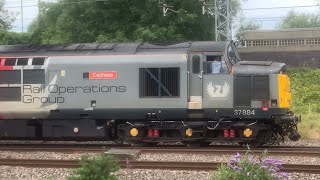 ROG 37884 ‘Cepheus’ heads up the chord line at Lichfield Trent Valley! (12/7/2022)