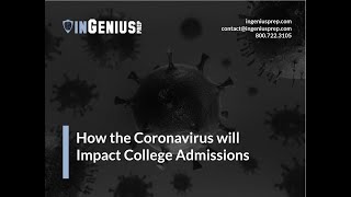 How the Coronavirus will Impact College Admissions