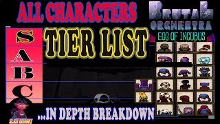 BRUTAL ORCHESTRA: All CHARACTER TIER LIST ( In-depth breakdown)