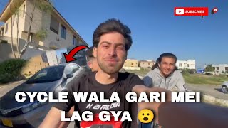 Riding cycle for first time | accident hone laga tha cycle pe 😭