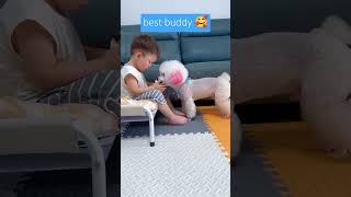 Best buddy  #viralvideo #trending #baby #shortsvideo #bestbuddy #animals