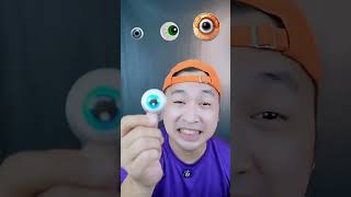 Mata monster kecil sedang besar #asmr #mukbang